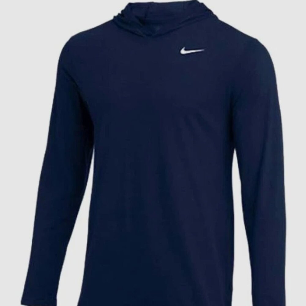 Nike Men's Dri-fit Long Sleeve Hoodie Tee size S NWT